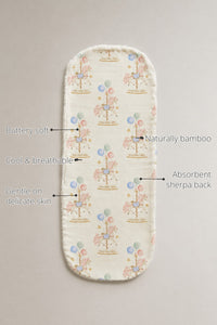 Carousel Bamboo Baby Burp Cloth features