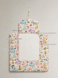 Hippopotamus Bamboo Baby Changing Mat features