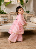 Pink Parrot Baby Angrakha Set features