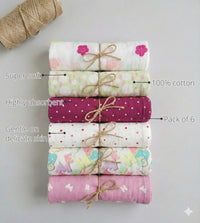 Baby Cotton Napkins (Set of 6) features