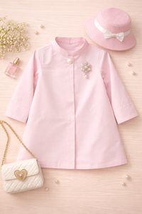 Anaario Park Avenue Princess Coat Set detail — matching hat and quilted purse