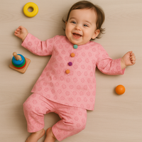 Pink Cotton Co-ord Set