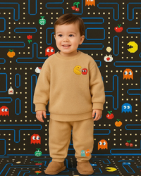 Beige Pac-Play Fleece Set