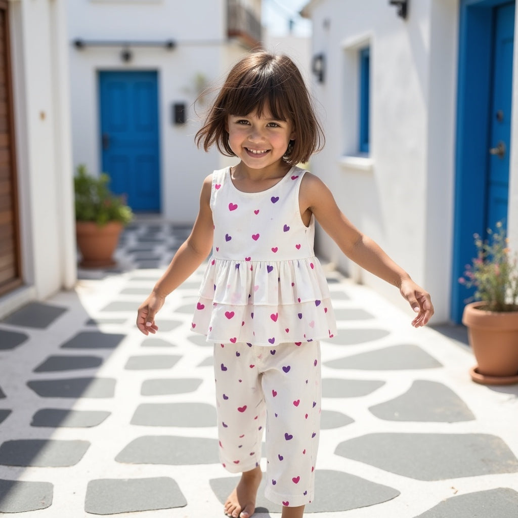Pink Hearts Co-ord Set