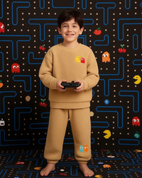 Beige Pac-Play Fleece Set