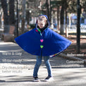 Blossom Girls' Cape Coat features