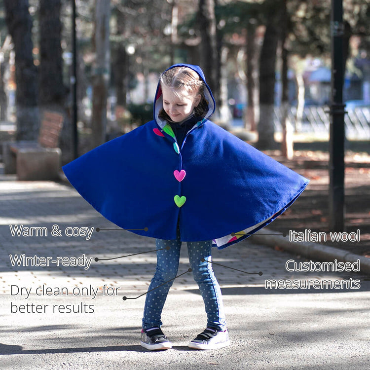 Blossom Girls' Cape Coat features