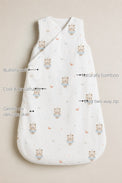 Floater Teddy Bamboo Baby Sleeping Bag features