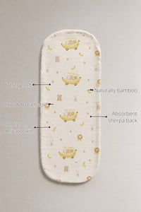 Banana Bamboo Baby Burp Cloth features
