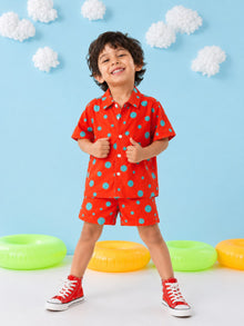 Red Polka Co-ord Set