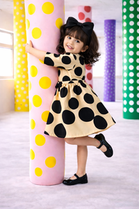 The Midnight Polka Dress