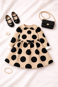 The Midnight Polka Dress