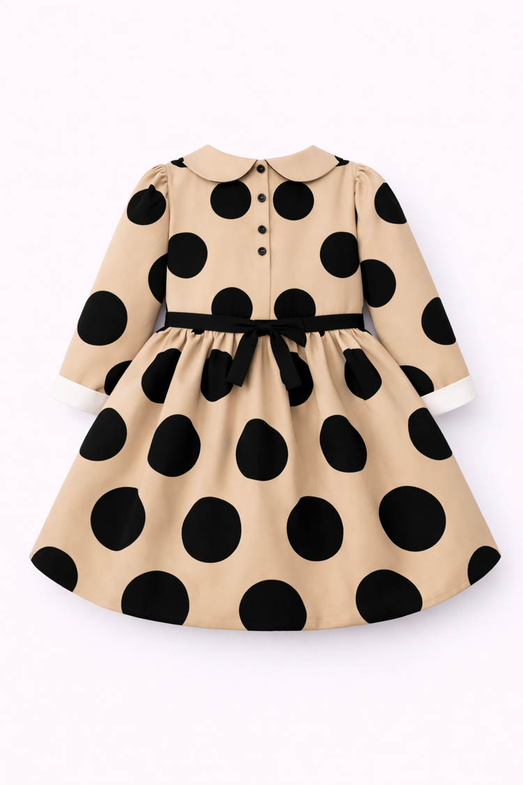 The Midnight Polka Dress