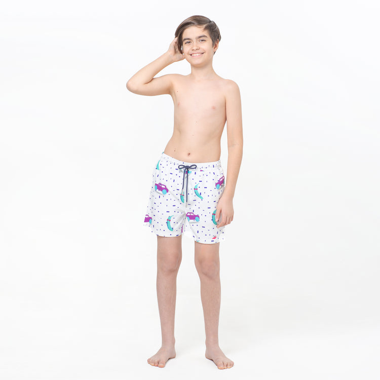 Tropic Classique Co-ord Set (Banana and Race Cars)