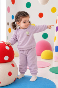 Lavender Hot Air Balloon Fleece Set for kids by Anaario – winter fleecewear