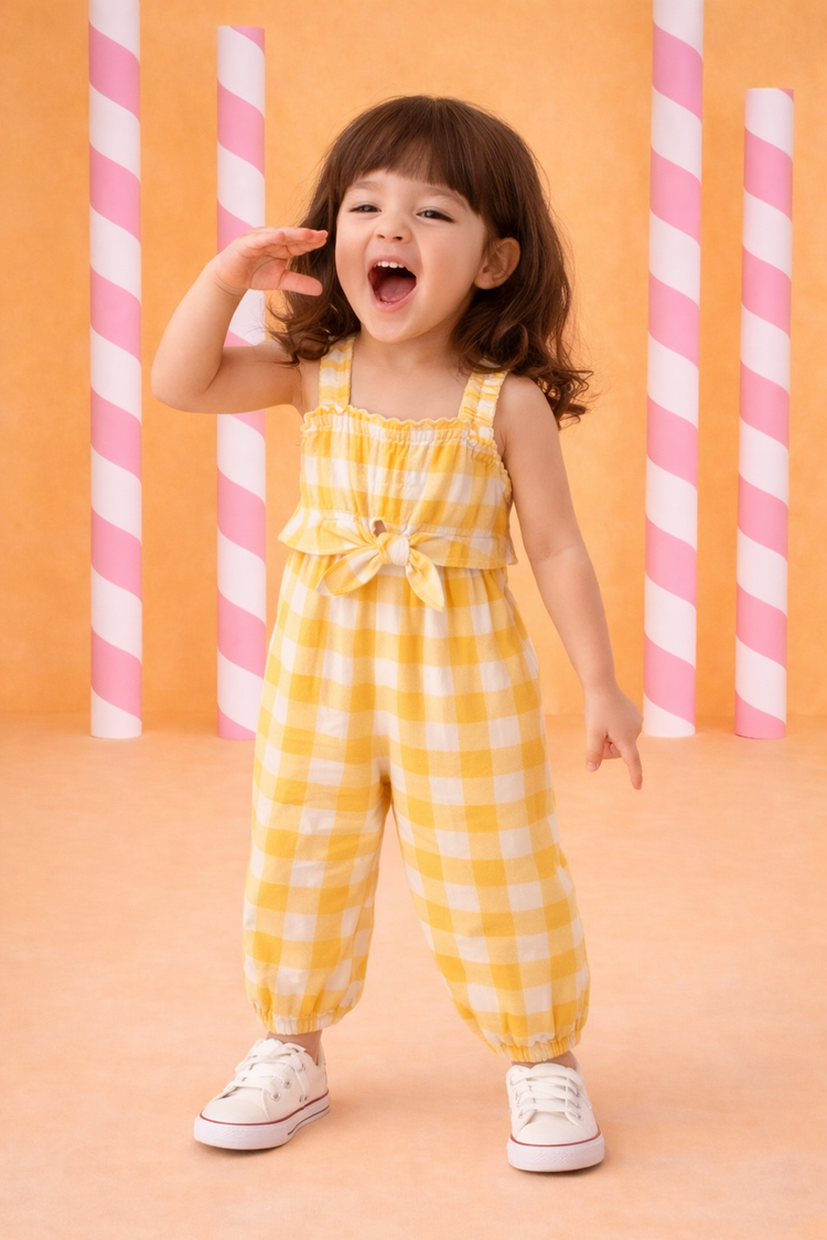 The Honeybee Checker Jumpsuit