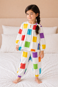 Rainbow Blocks Night Suit
