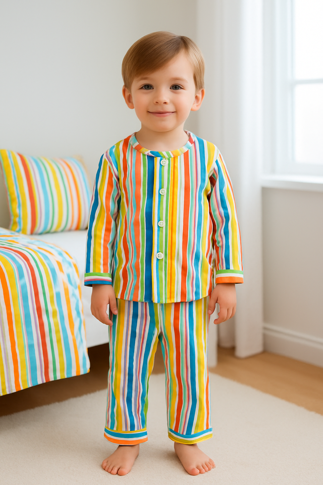 Candy Stripes Pajama Set - Night Wear