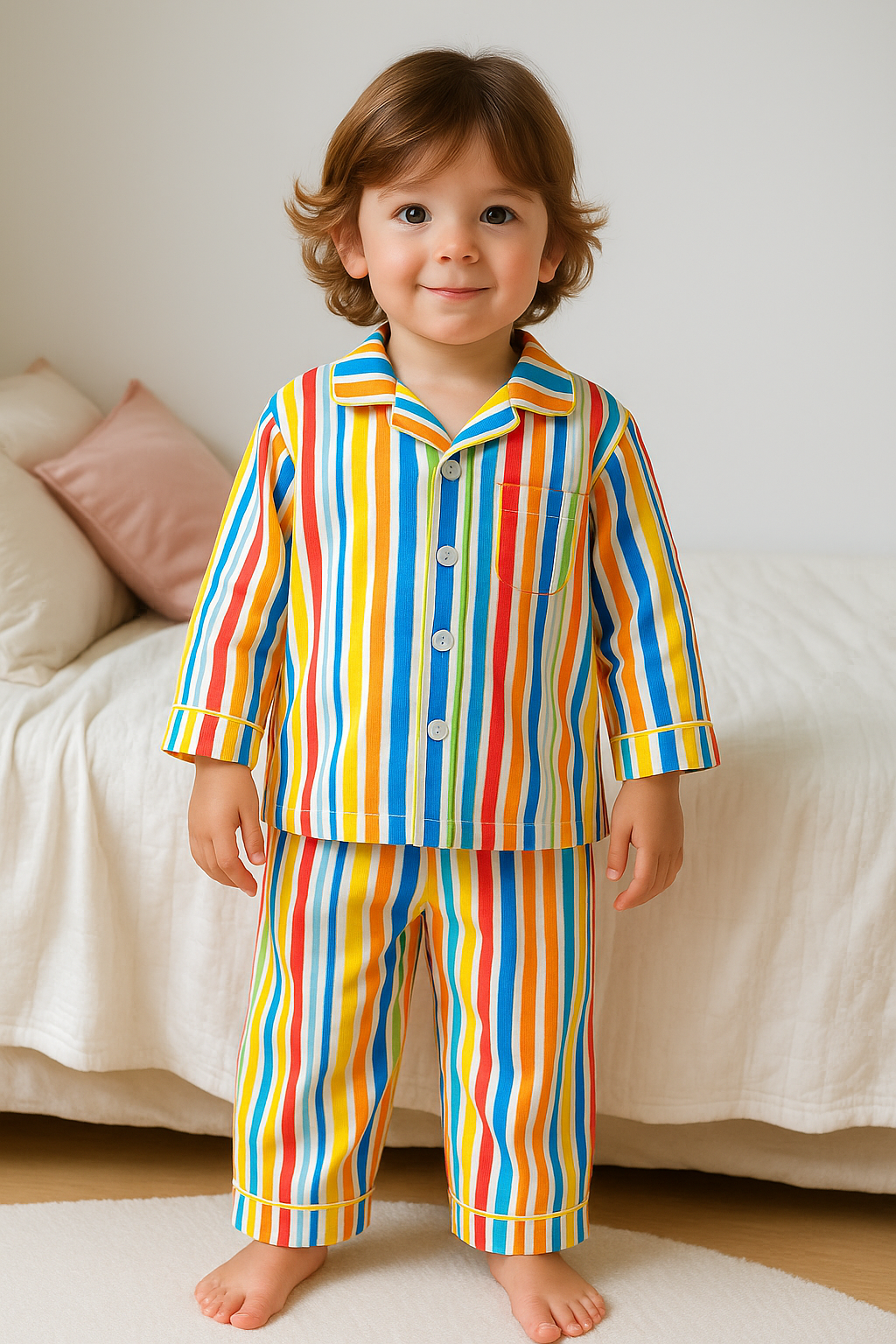 Candy Stripes Pajama Set - Night Wear