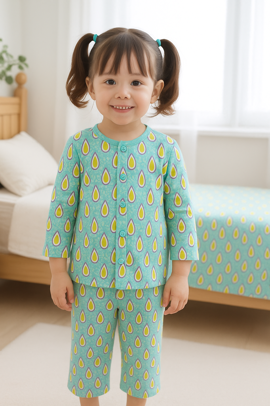 Raindrop Bliss Pajama Set - Night Wear