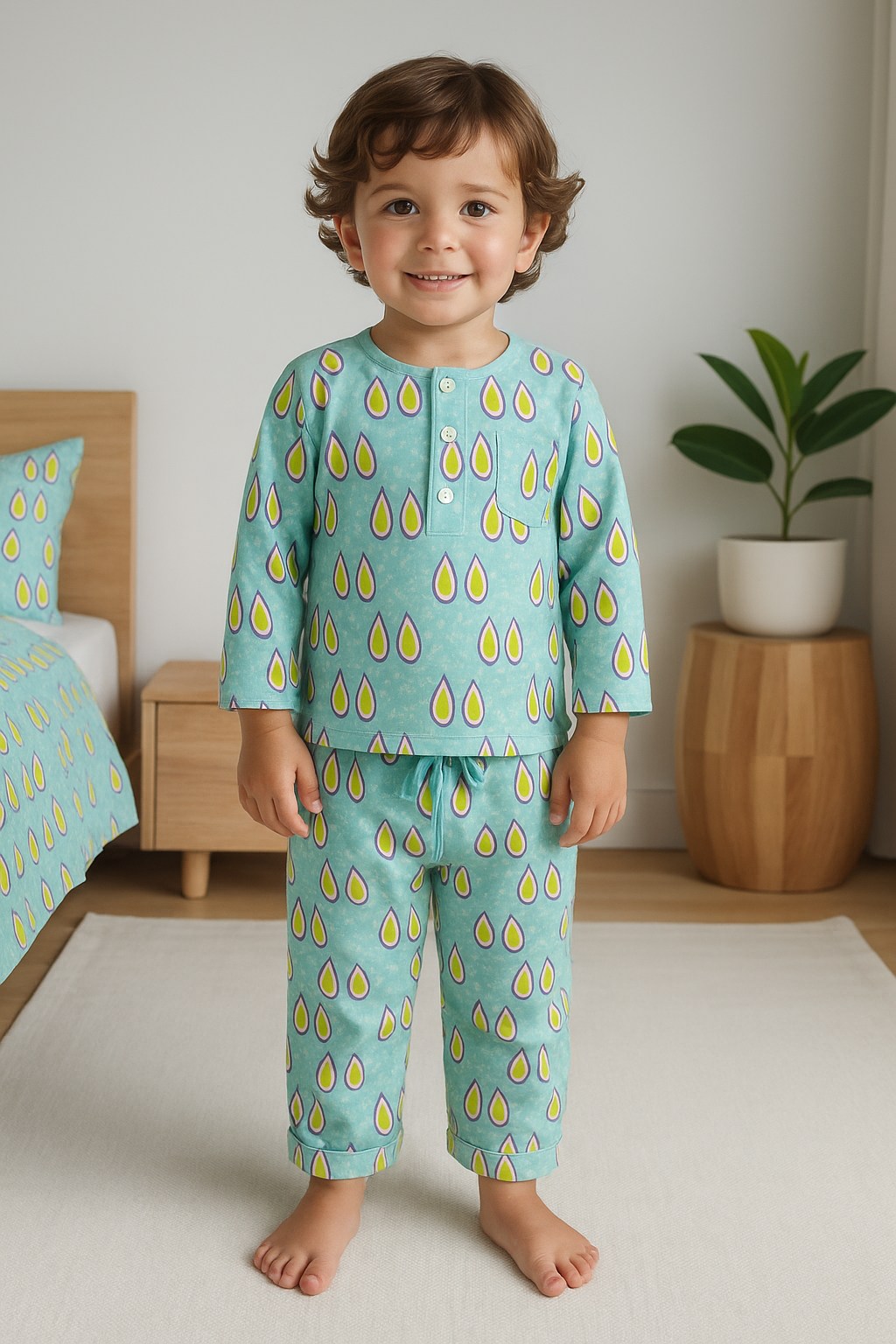 Raindrop Bliss Pajama Set - Night Wear