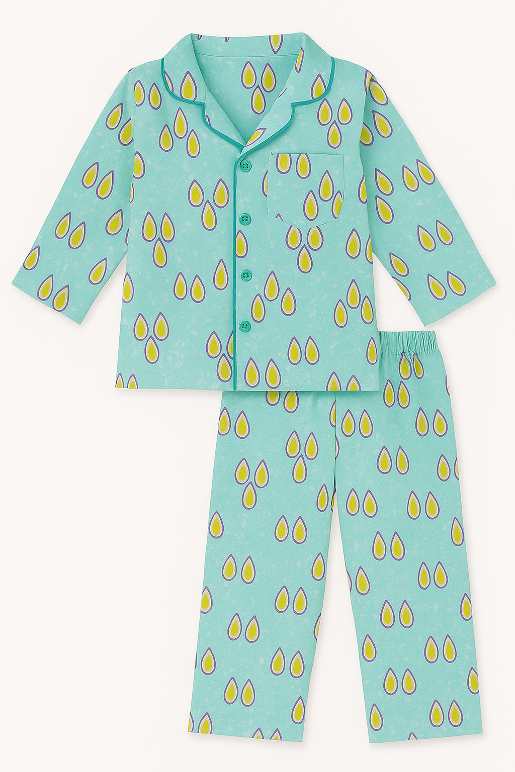 Raindrop Bliss Pajama Set - Night Wear