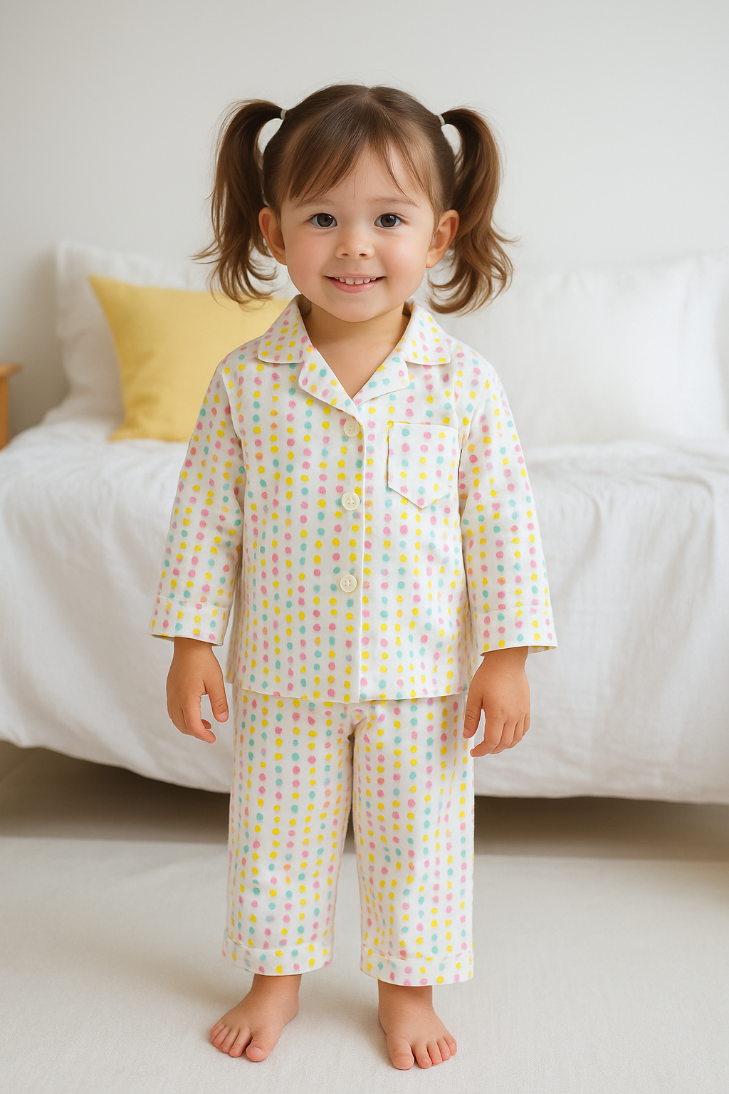 Rainbow Dots Pajama Set - Night Wear