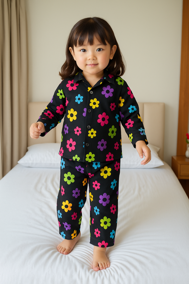 Groovy Bloom Night Suit