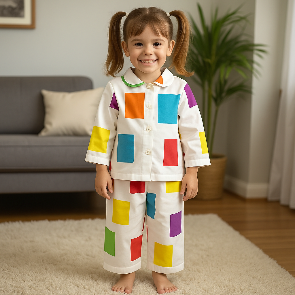 Rainbow Blocks Night Suit