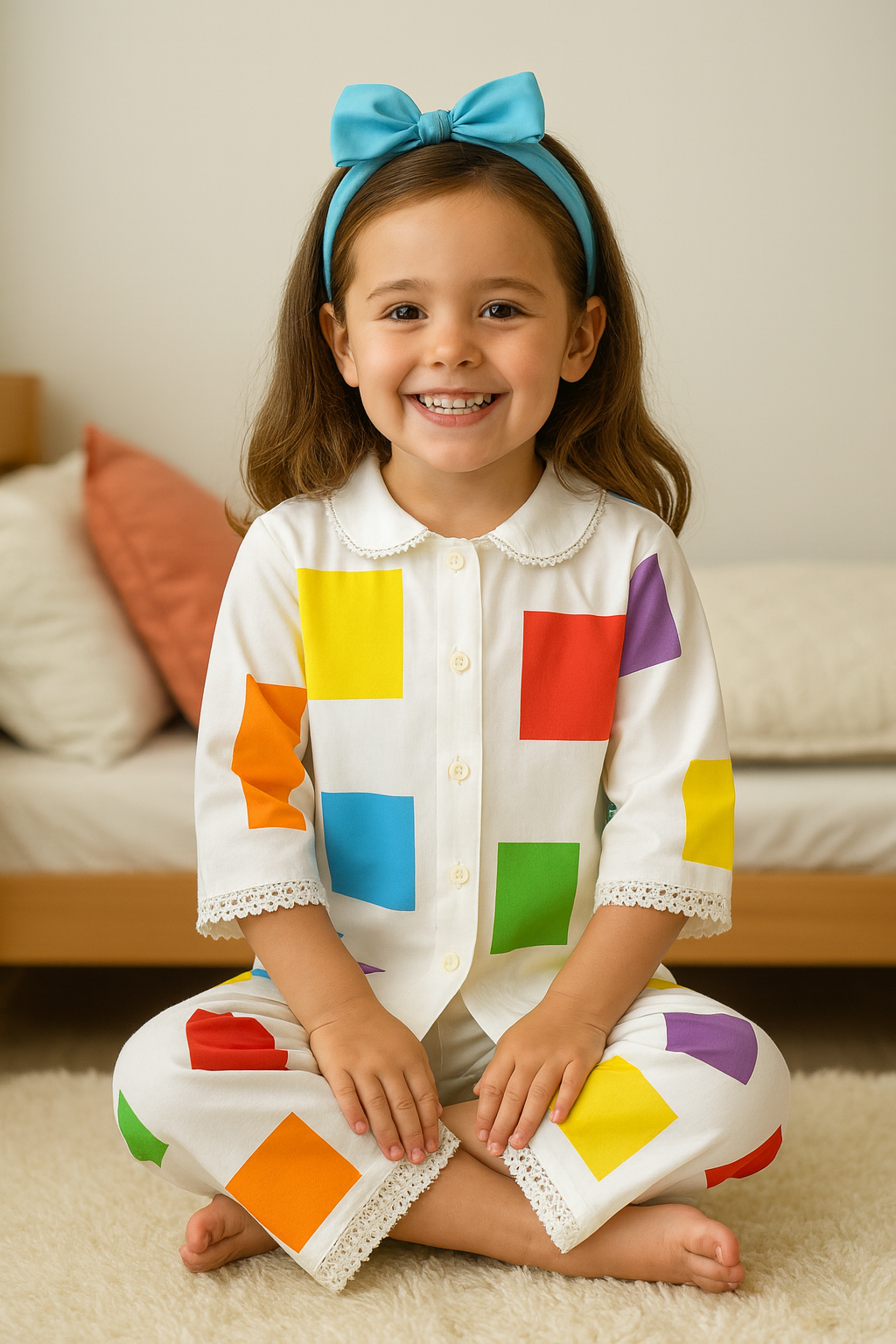Rainbow Blocks Night Suit
