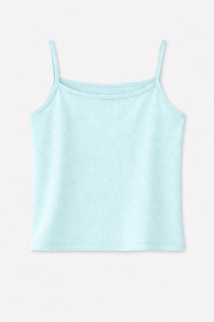 Girls Multi-Coloured Sleeveless Bamboo Vest (Pack of 5)