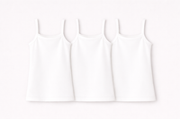 Girls Sleeveless Bamboo Vest (Pack of 3)