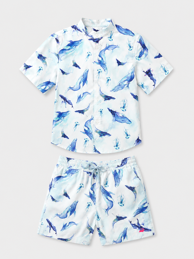 Whale Ocean Shirt Set