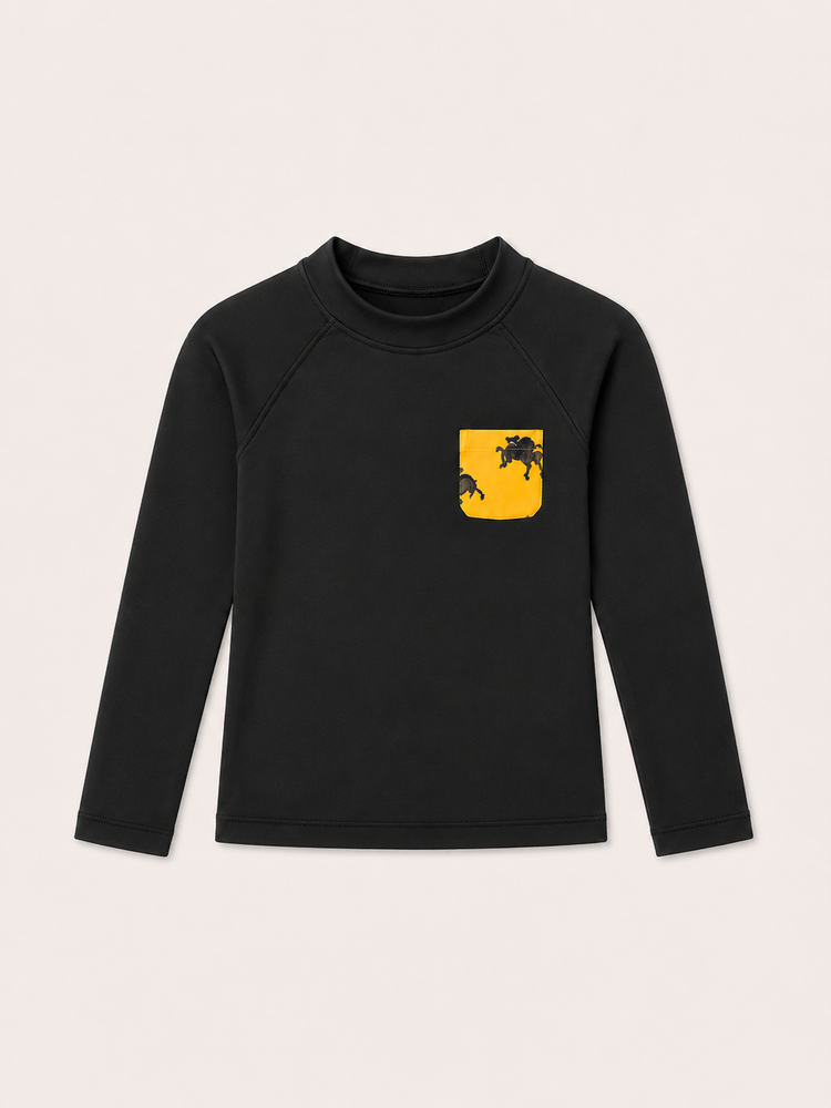 Black and Mustard Horse Swim Set