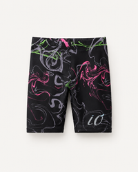 Black and Neon Swirl Swim Set