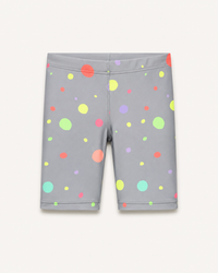Yellow and Grey Polka Dot Swim Set