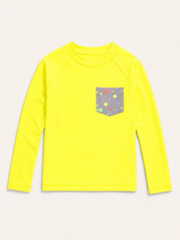 Yellow and Grey Polka Dot Swim Set