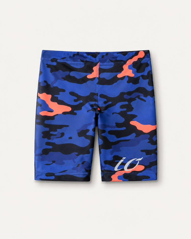 Black and Blue Camo Swim Set
