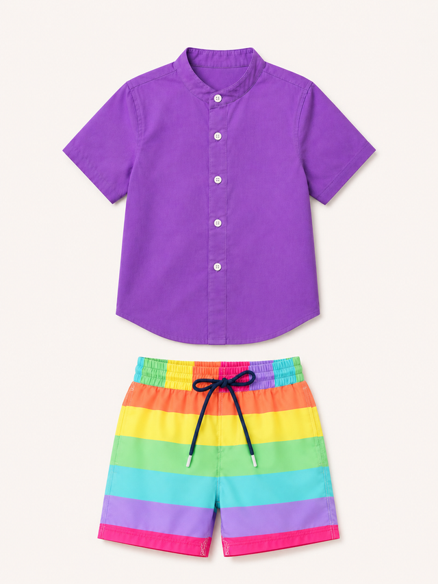 Purple Rainbow Magic Print Co-ord Set