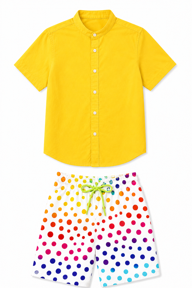 Rainbow Dot Magic Print Co-ord Set