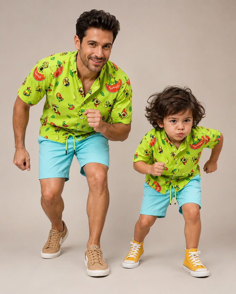 Tropical Pop Magic Shorts Co-ord Set
