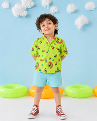 Tropical Pop Magic Shorts Co-ord Set