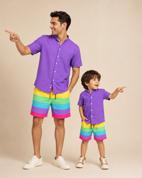 Purple Rainbow Magic Print Co-ord Set