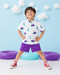 Purple Cruiser Magic Shorts Co-ord Set