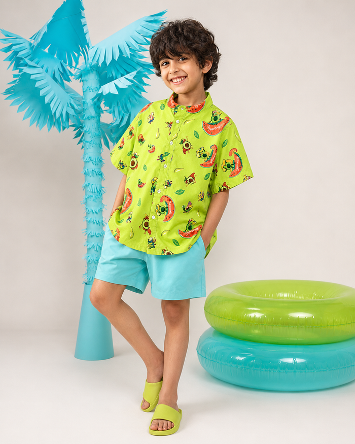 Tropical Pop Magic Shorts Co-ord Set