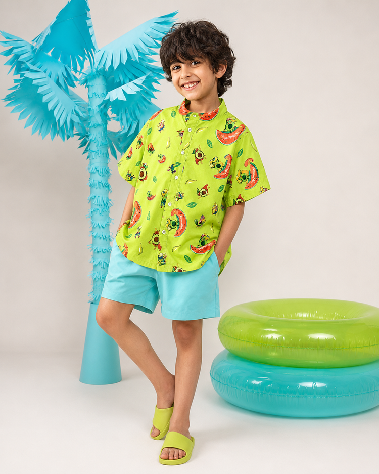 Tropical Pop Magic Shorts Co-ord Set