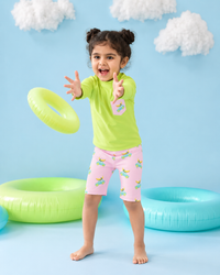 Lime and Pink Banana Car Swim Set