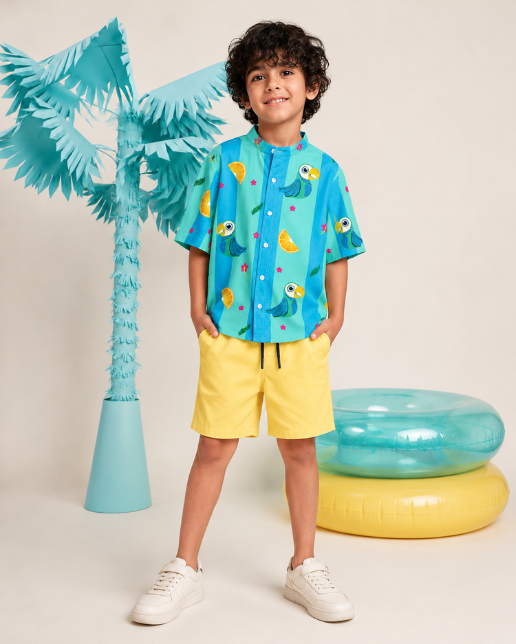 Sunny Parrot Magic Shorts Co-ord Set
