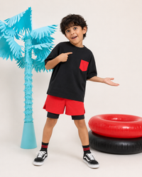 Red Bolt Pocket Co-ord Set