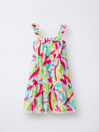 Paint Splash Strappy Dress